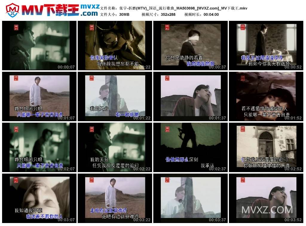 张宇-折磨(MTV)_国语_流行歌曲_MA503698
